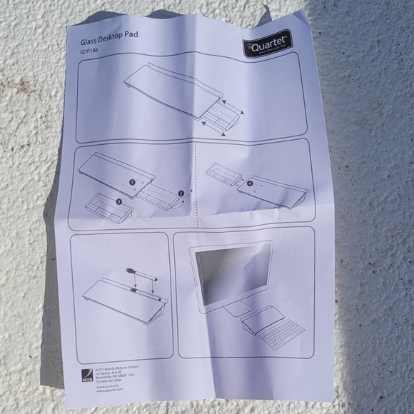 Quartet Glass Desktop Computer Pad, 18" x 6", Whiteboard, Dry Erase Surface - Picture 5 of 13
